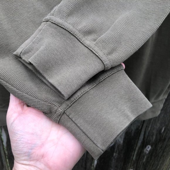 Werther Long Sleeve 1/4 Zip Shirt Top Olive Patch - Picture 4 of 6